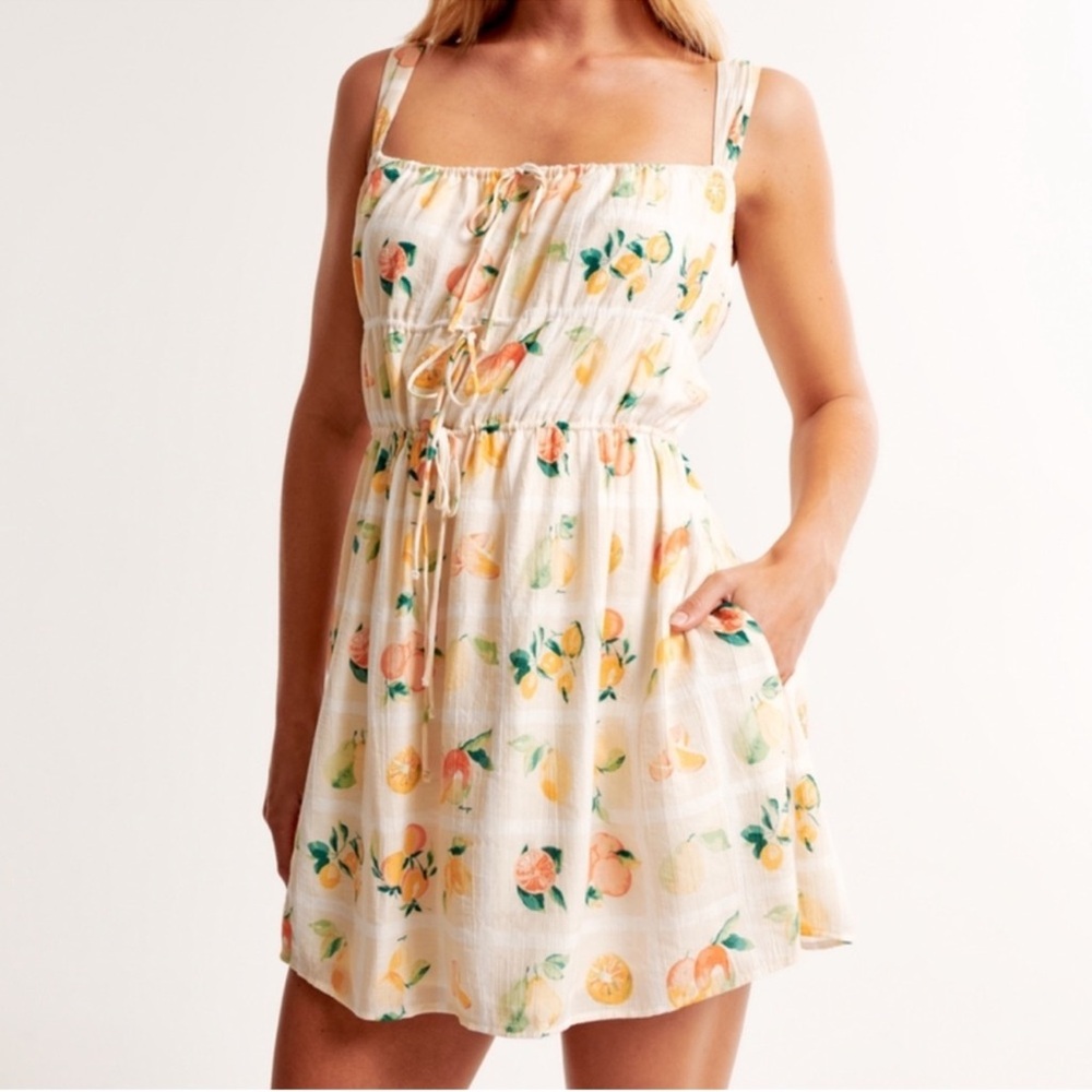 Abercrombie tie front mini dress